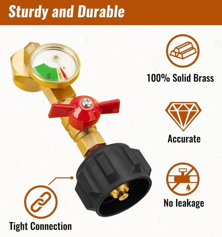 SAVE 49%🔥 Top-Rated Propane Refill Elbow Adapter with Tank Gauge