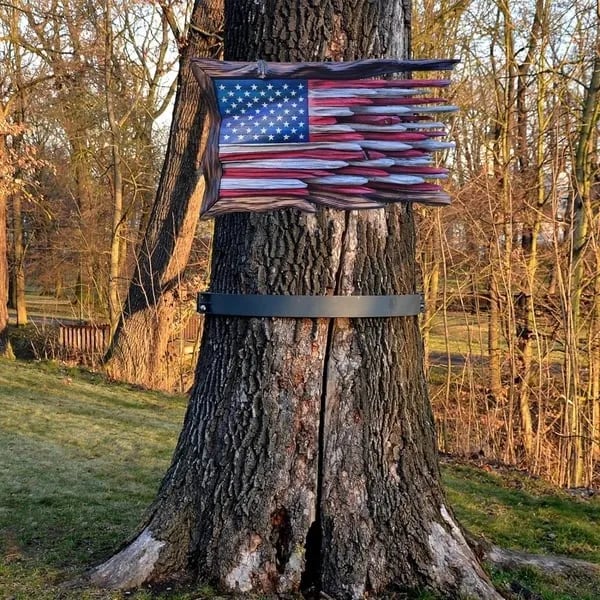 đ„Last Day Flash Sale - 53% OFFđ„ -Wooden American Flagđ„BUY 2 FREE SHIPPINGđ„