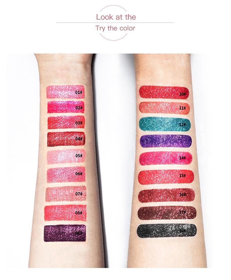 🎅49% OFF - Diamond Lip Gloss Matte To Glitter Liquid Lipstick Waterproof