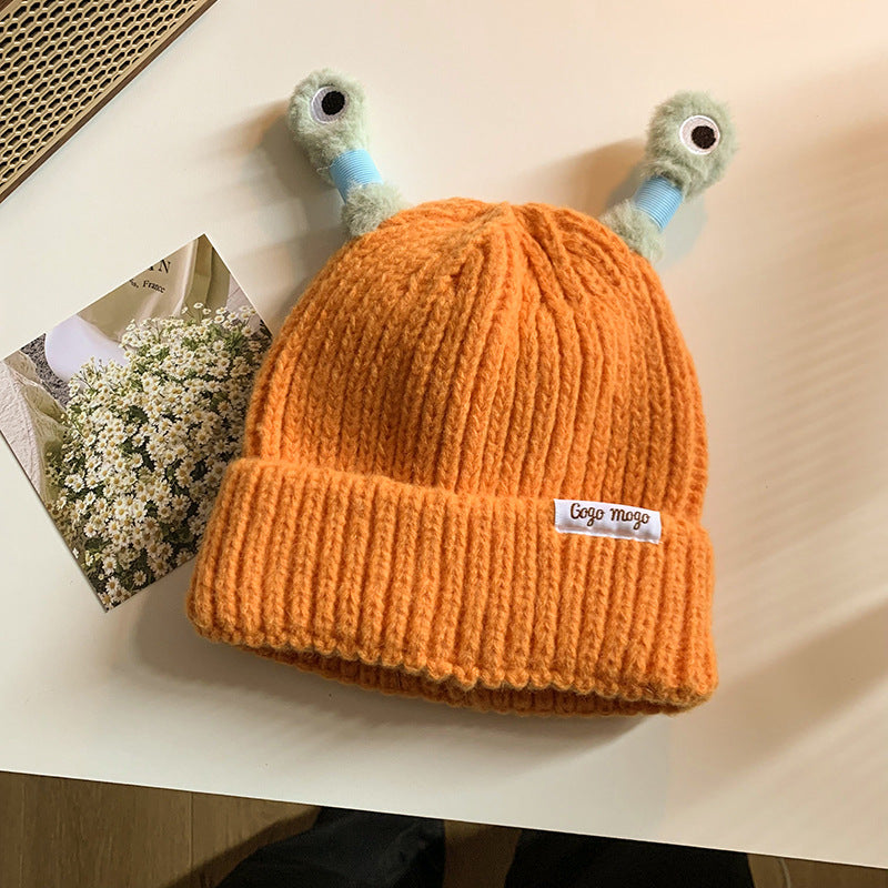 🔥HOT SALE - 49% OFF🔥Child Cute Glowing Little Monster Knit Hat