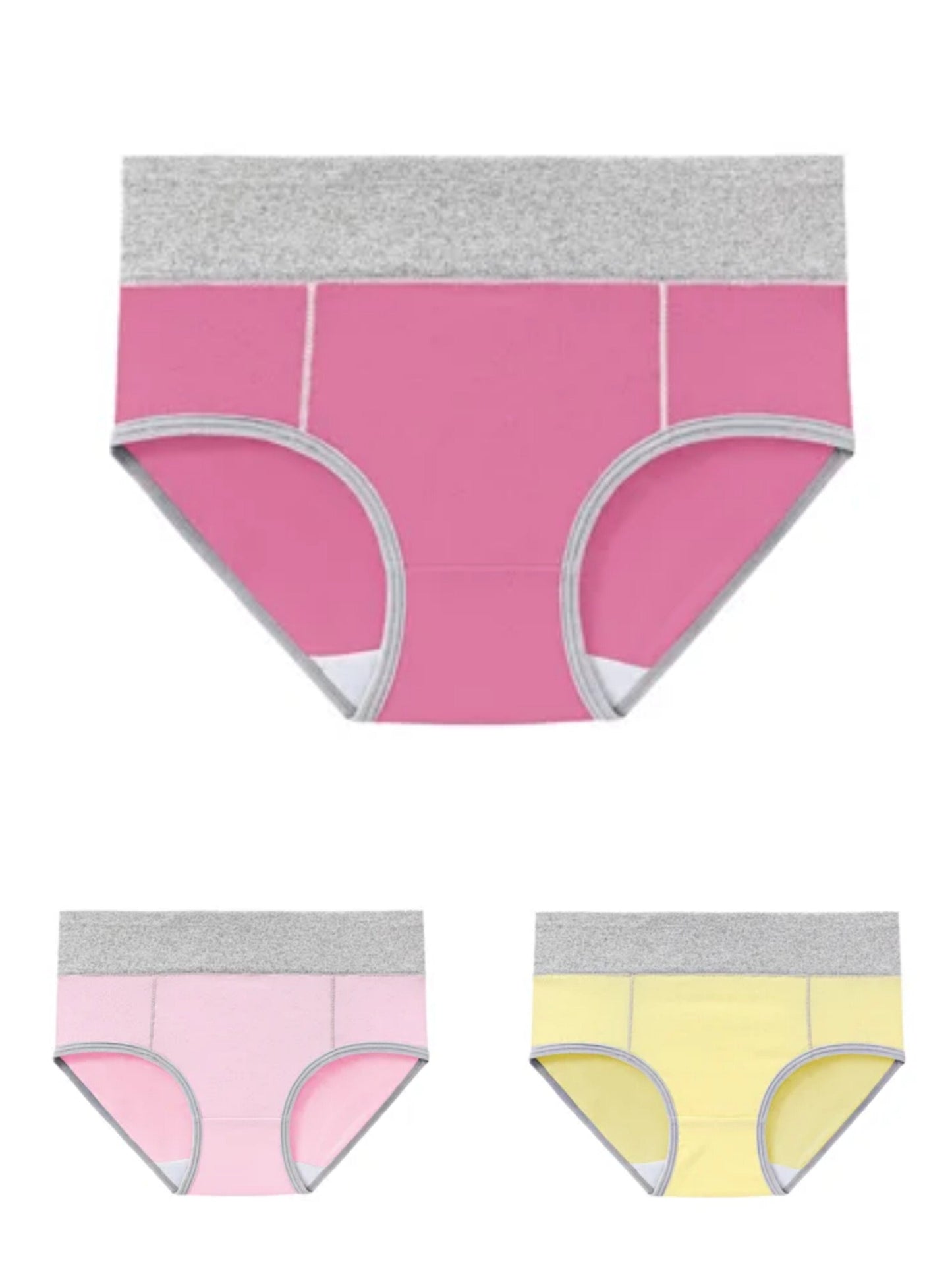 6 PCS π₯ New Plus Size High Waisted Cotton Panties
