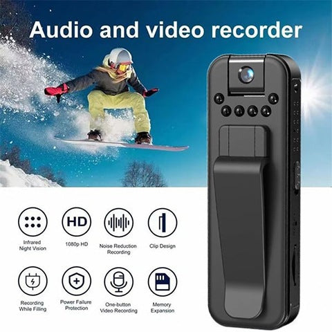 SmartCam HD 1080P Portable Video Camera - Night Vision, Noise Reduction, Wi-Fi, Rechargeable