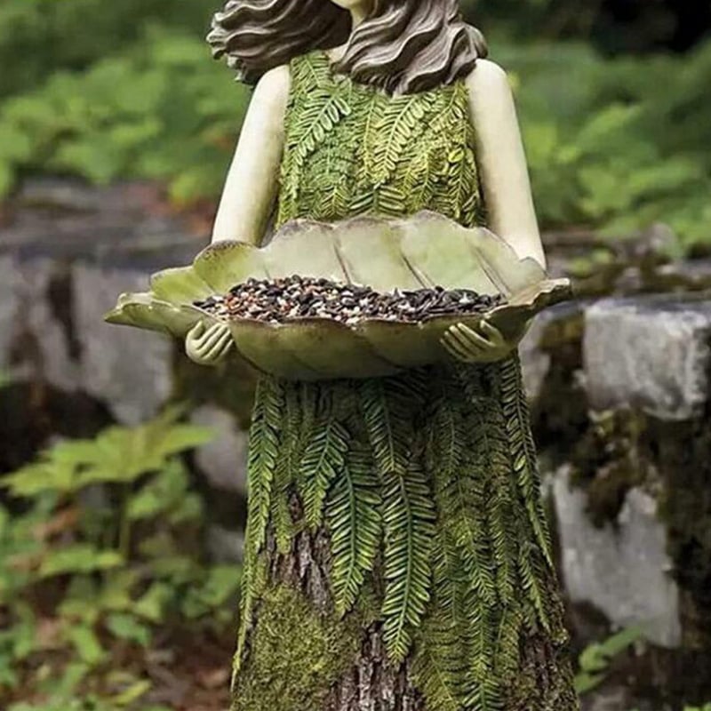 ( ππ₯ Purchase 2 free birds 1) Forest Girl Bird Feeder - Bird Feeder Fairy Statue