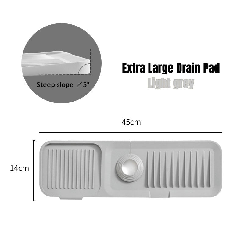 Kitchen sink drain mat