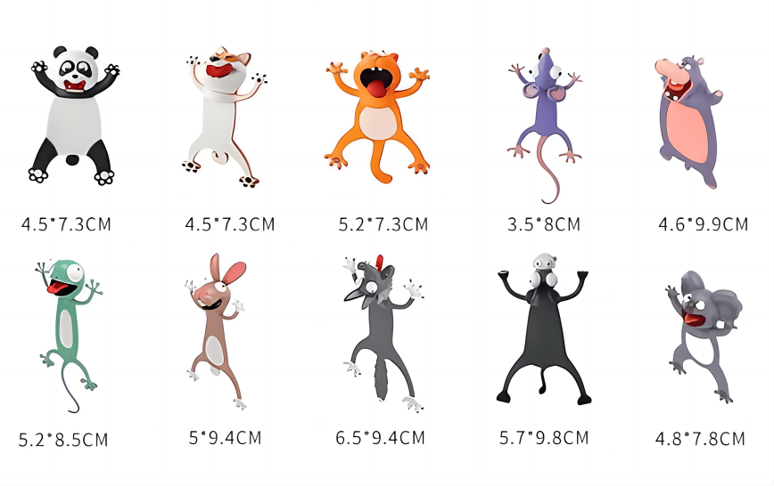 😹3D wacky bookmarks make reading more fun (lowest price in the world)