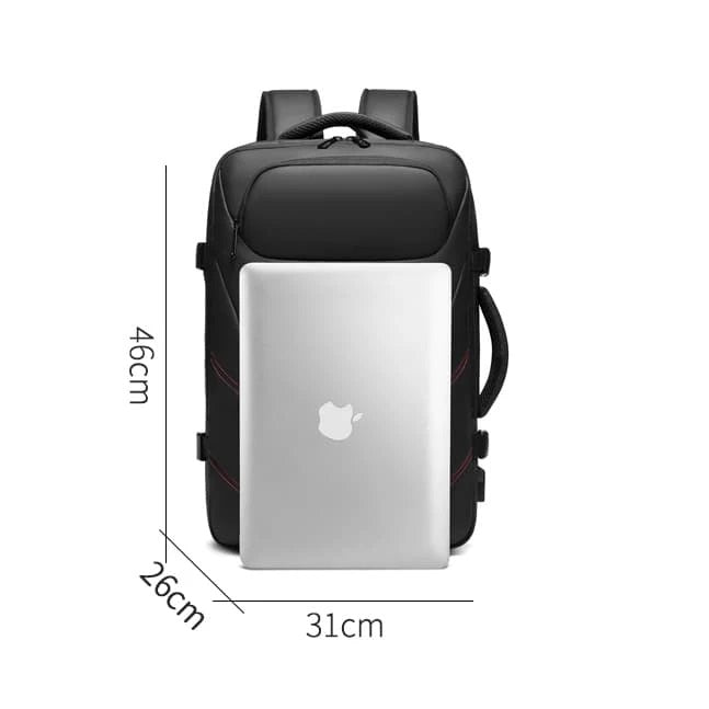 Men's Waterproof USB Charging Laptop Casual Travel Bag