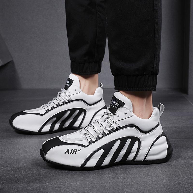Zebra-print leather sneakers