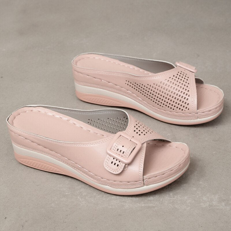 π₯ Last Day Promotion 50%π₯ LEATHER SOFT FOOTBED ARCH-SUPPORT SANDALS