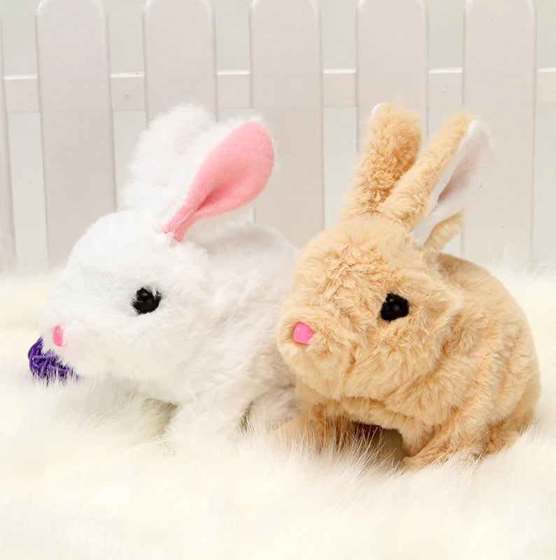 Cute artificial rabbit (educational interactive toy can walk and talk)