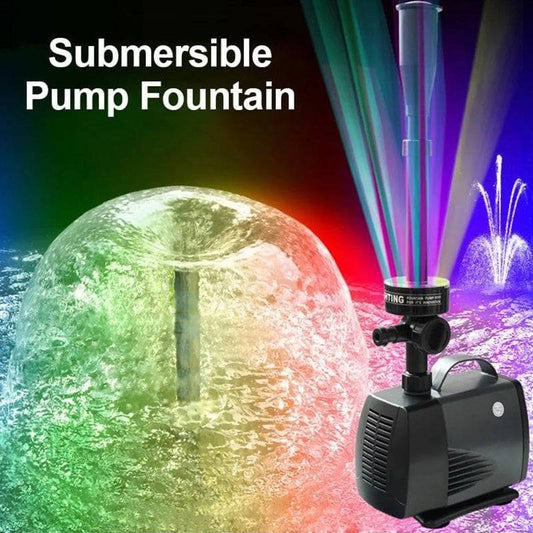 Garden Fountain Pump with 6 LED Lights