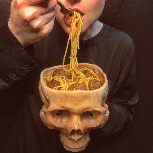 Human Skull Bowl