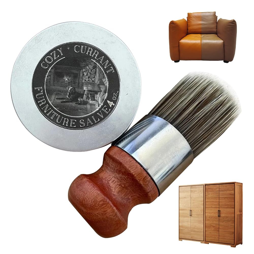 🎁 LAST DAY SALE 50% OFF 🔥 Leather & Furniture Repair Salve + Applicator Brush