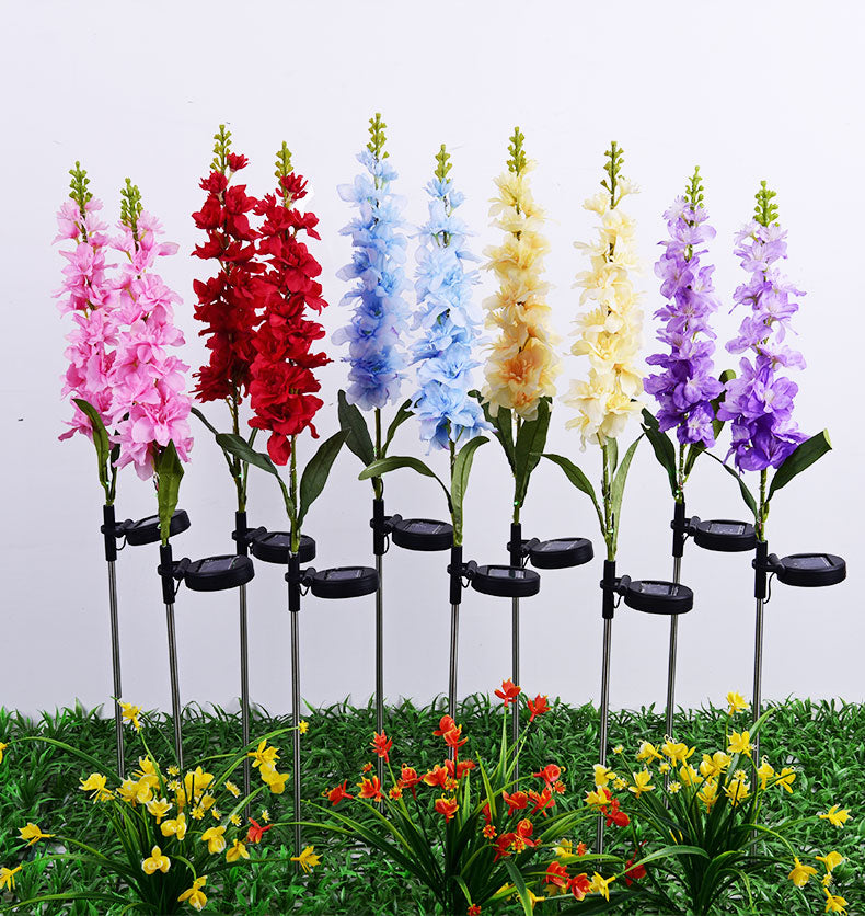 Outdoor Solar Violet Flower Lights