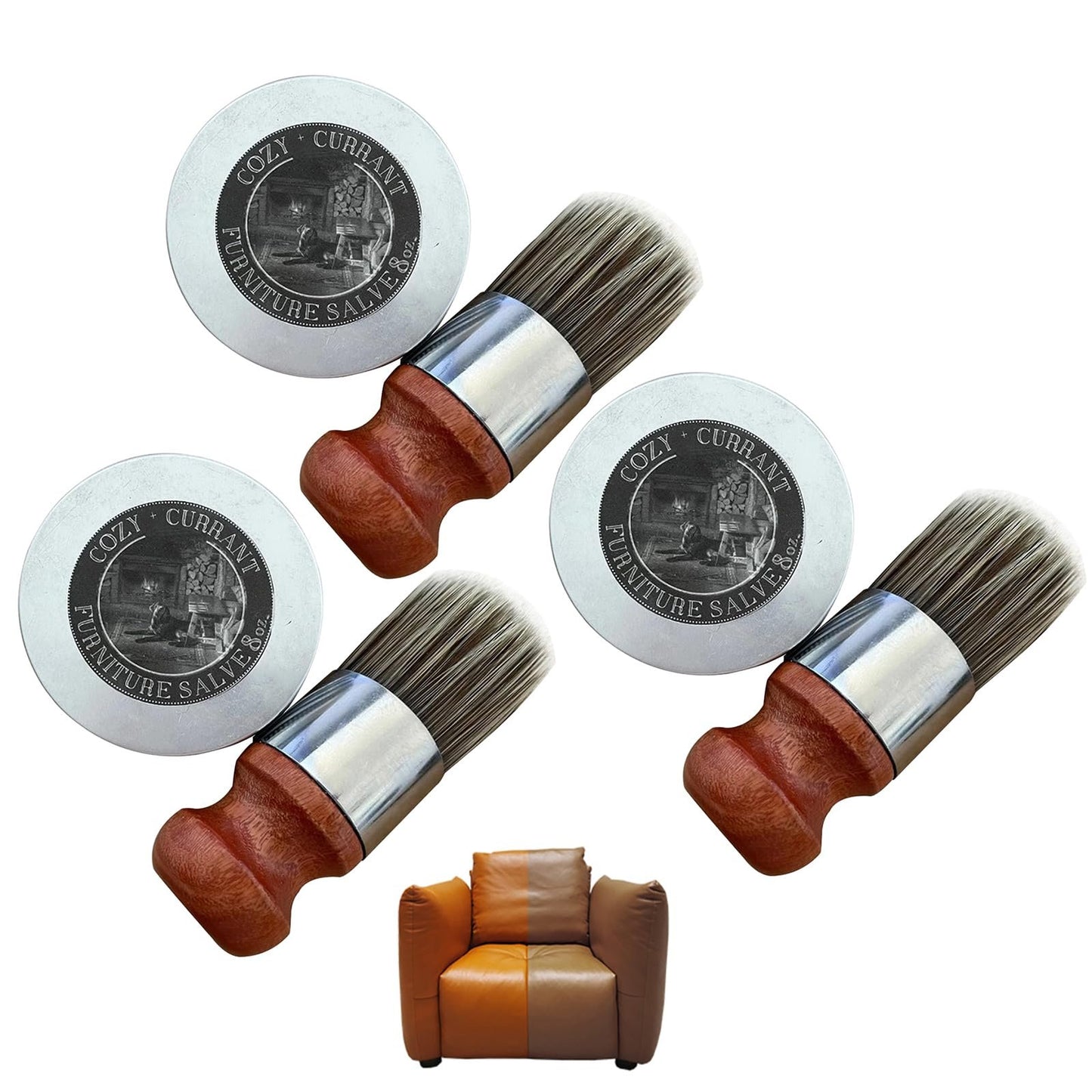 🎁 LAST DAY SALE 50% OFF 🔥 Leather & Furniture Repair Salve + Applicator Brush