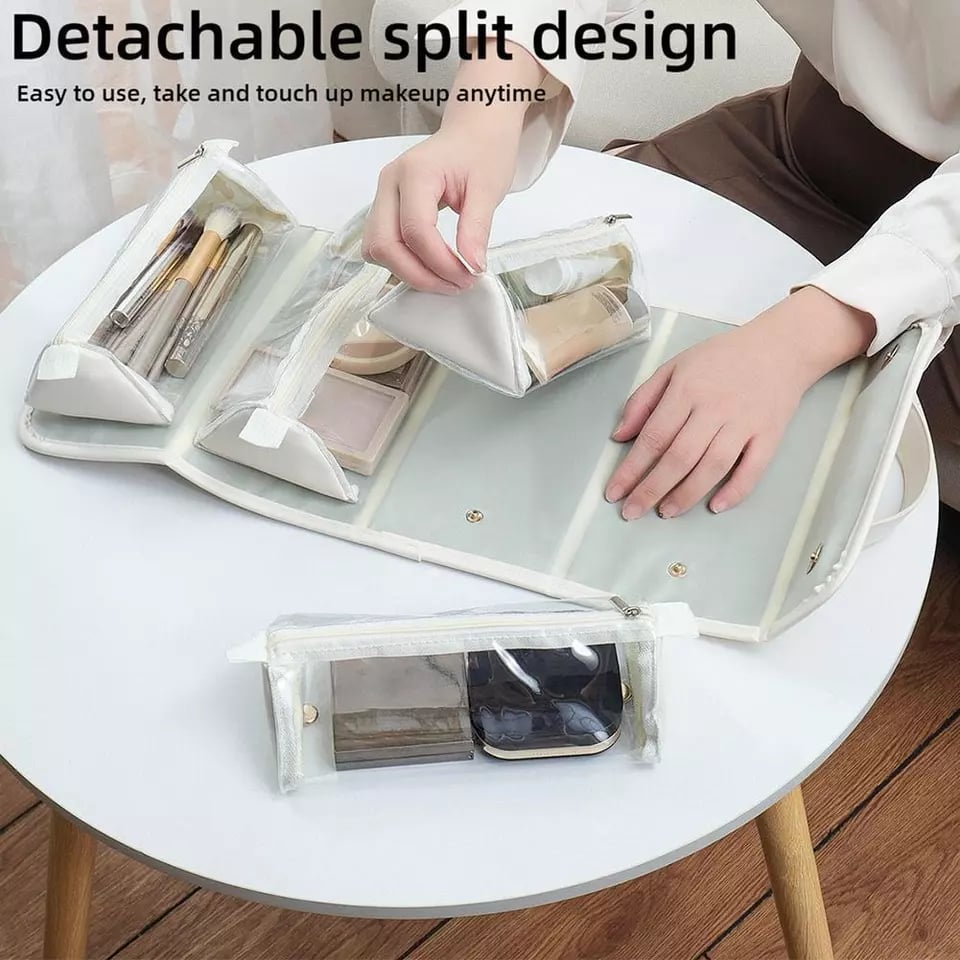 TO DAY 49% OFF Leather Waterproof Cosmetic Bag