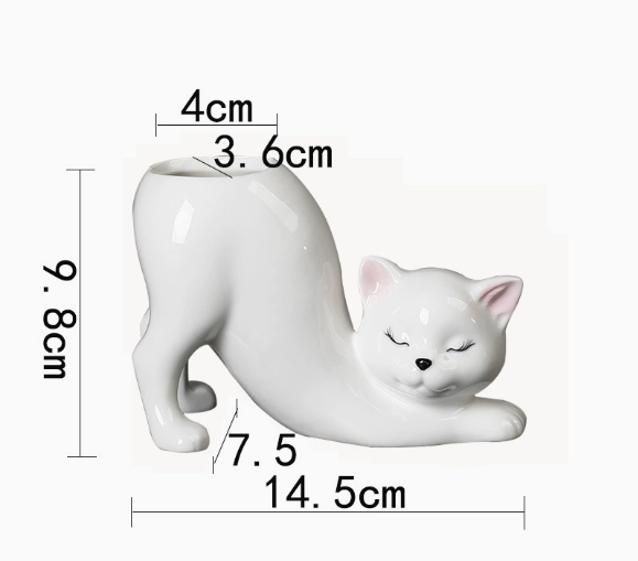 Limited-Time Offer — Ceramic Cat Planter