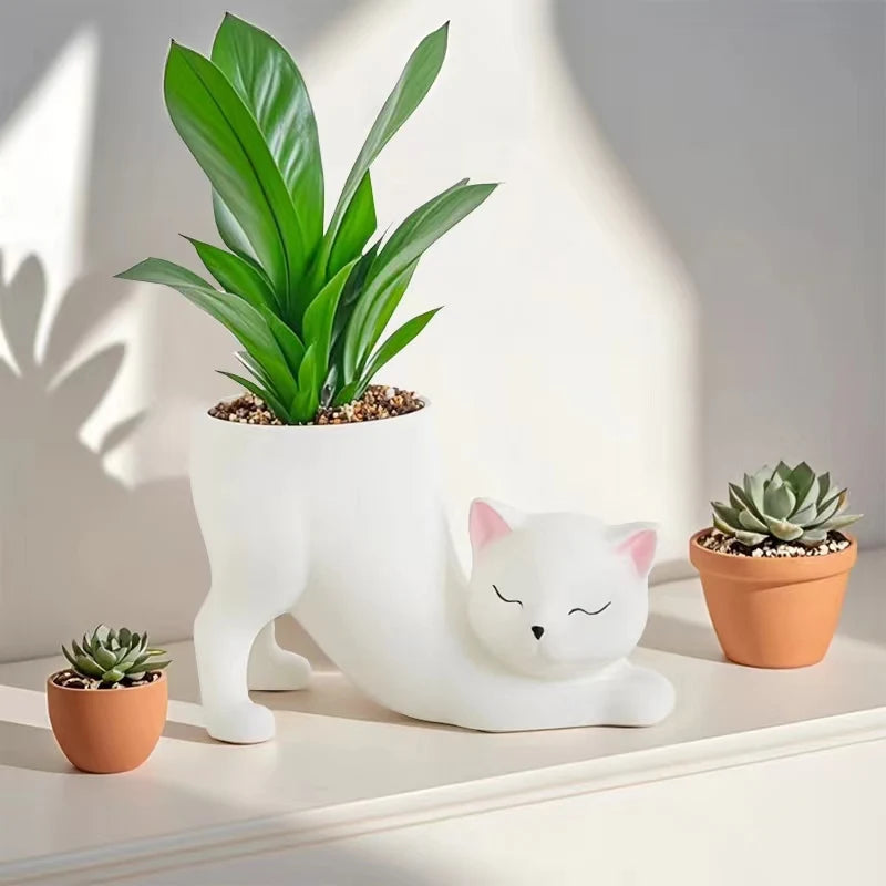 Limited-Time Offer — Ceramic Cat Planter