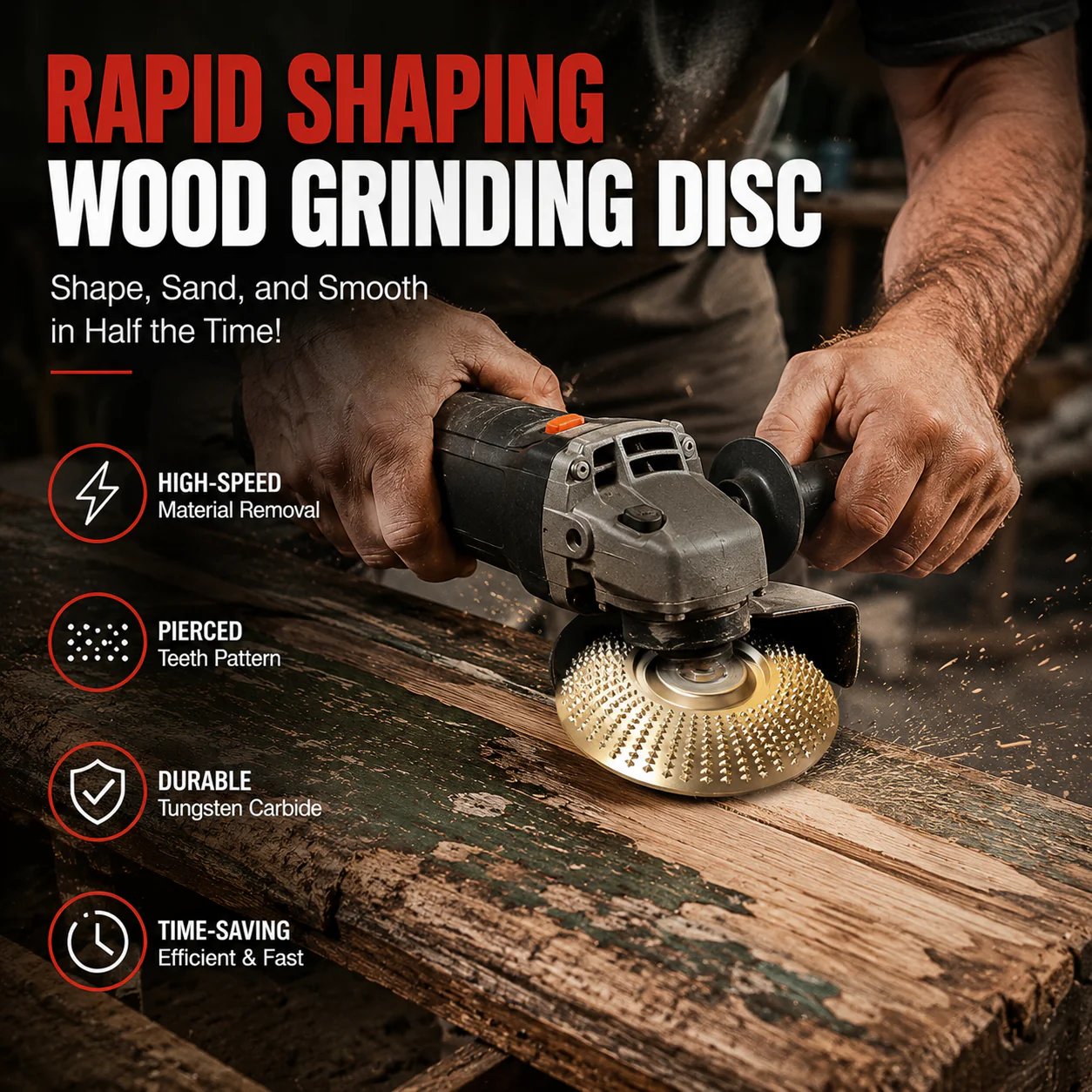 The Ultimate Companion for DIY Projects: Wood Carving & Sanding Wheel Set