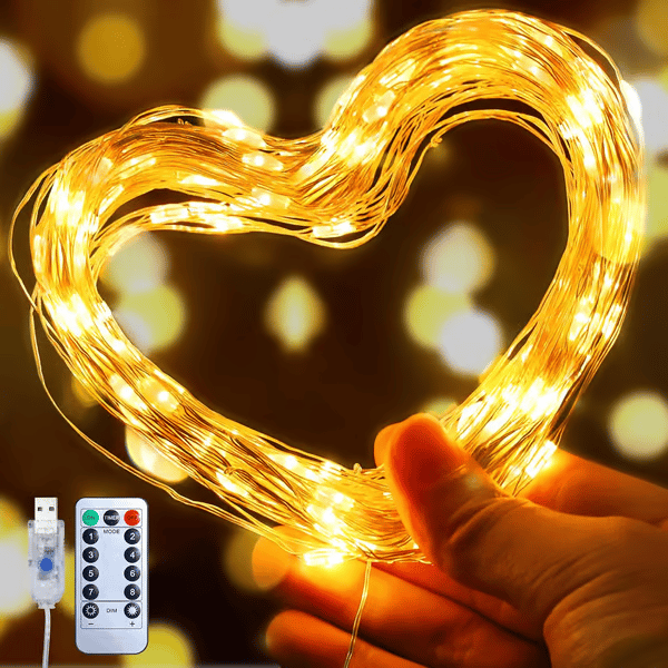🌲8 Modes 100-600 Christmas LED Firefly Twinkle String Lights🌲