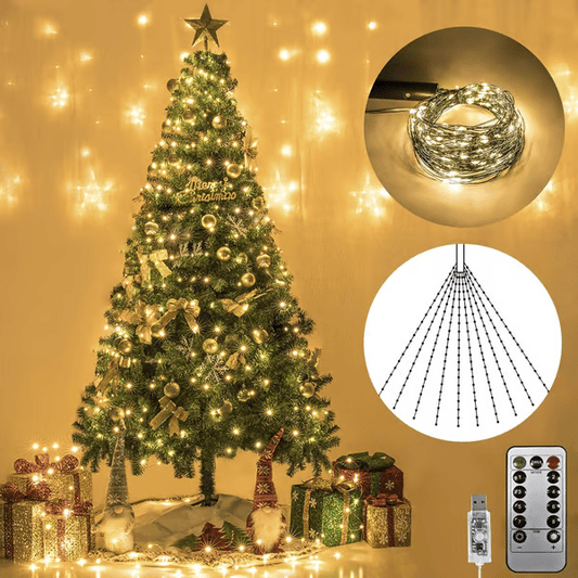 🌲8 Modes 100-600 Christmas LED Firefly Twinkle String Lights🌲
