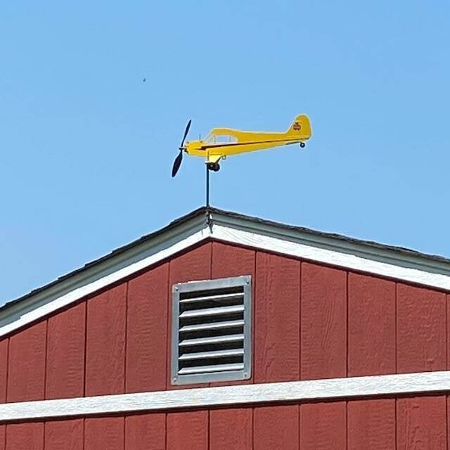 Piper J3 Cub Airplane Weathervane - Gifts for flight lovers