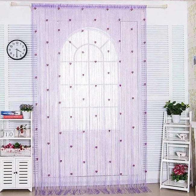 Velcro Versatile Decorative Rose Curtains