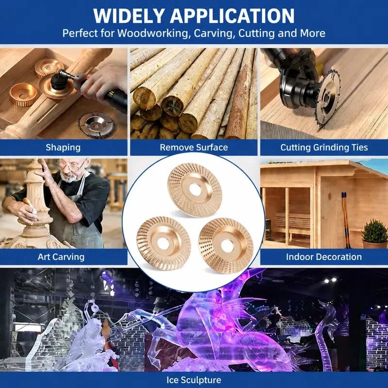 The Ultimate Companion for DIY Projects: Wood Carving & Sanding Wheel Set
