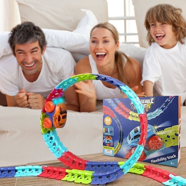 49% OFF - Changeable Track with LED Light-Up Race Car🏎🏁