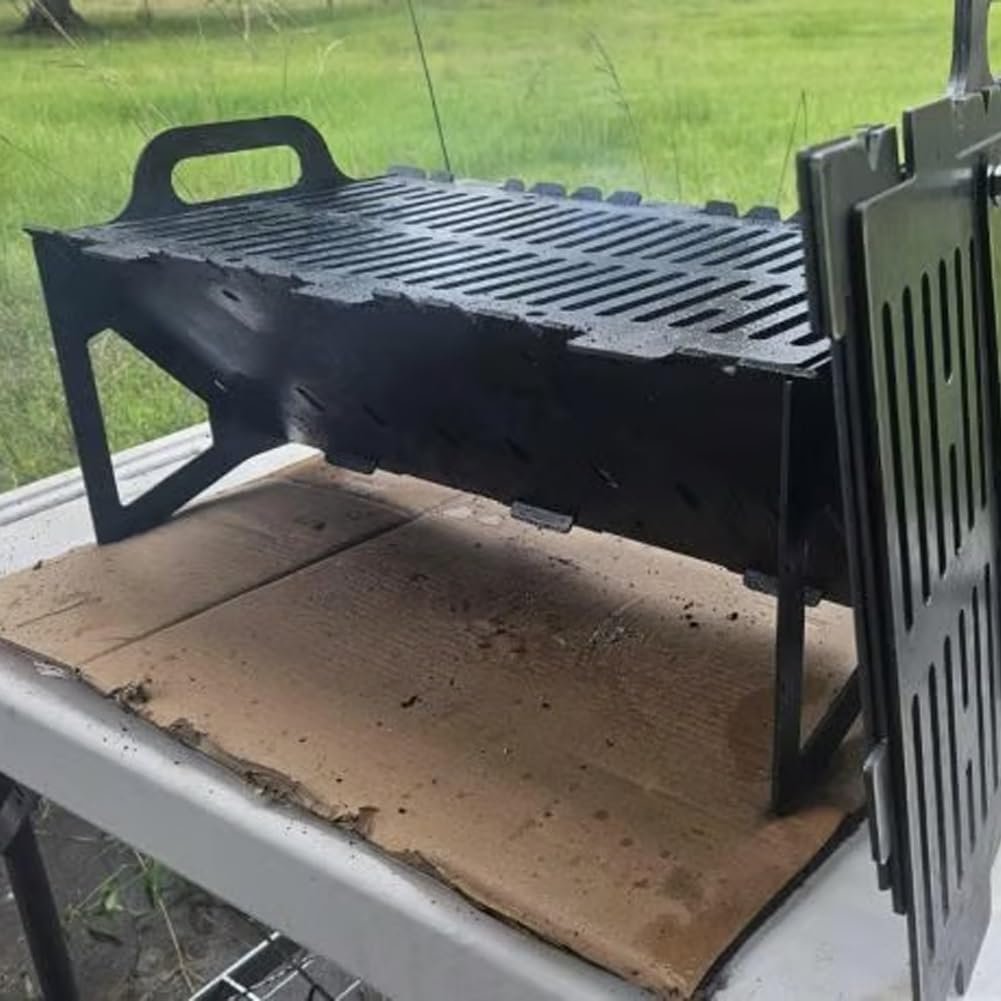 🏆 50K+ SOLD! – Almost Gone💥Slot Grill - Collapsible BBQ Grill for Easy Storage Steel