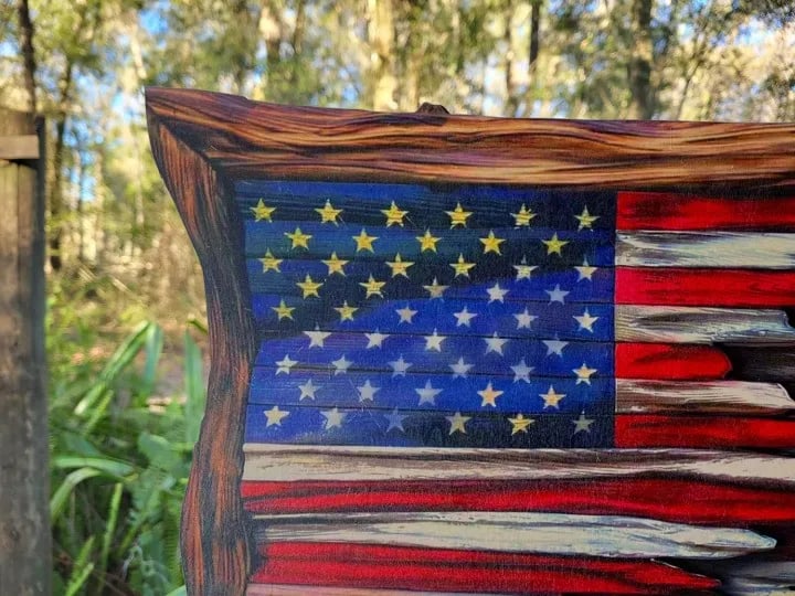 🔥Last Day Flash Sale - 53% OFF🔥 -Wooden American Flag🔥BUY 2 FREE SHIPPING🔥