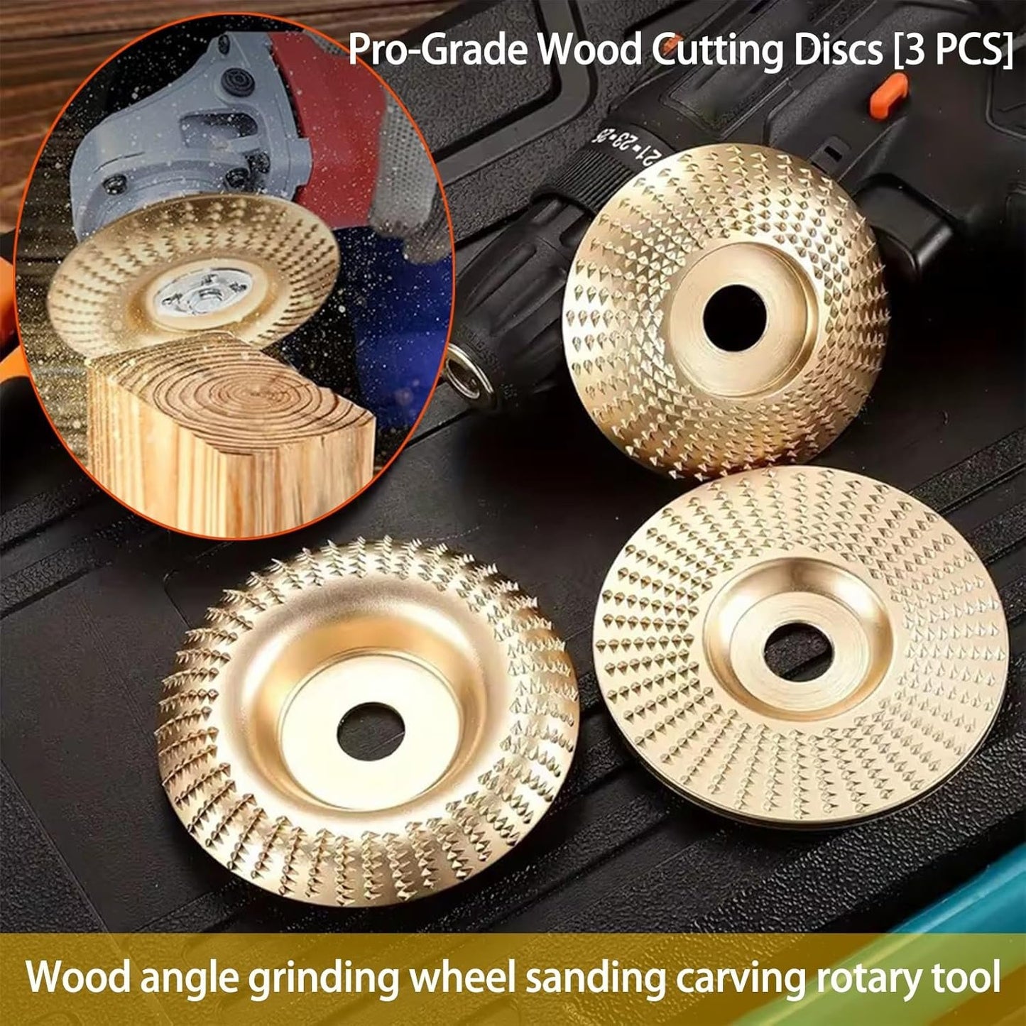 The Ultimate Companion for DIY Projects: Wood Carving & Sanding Wheel Set