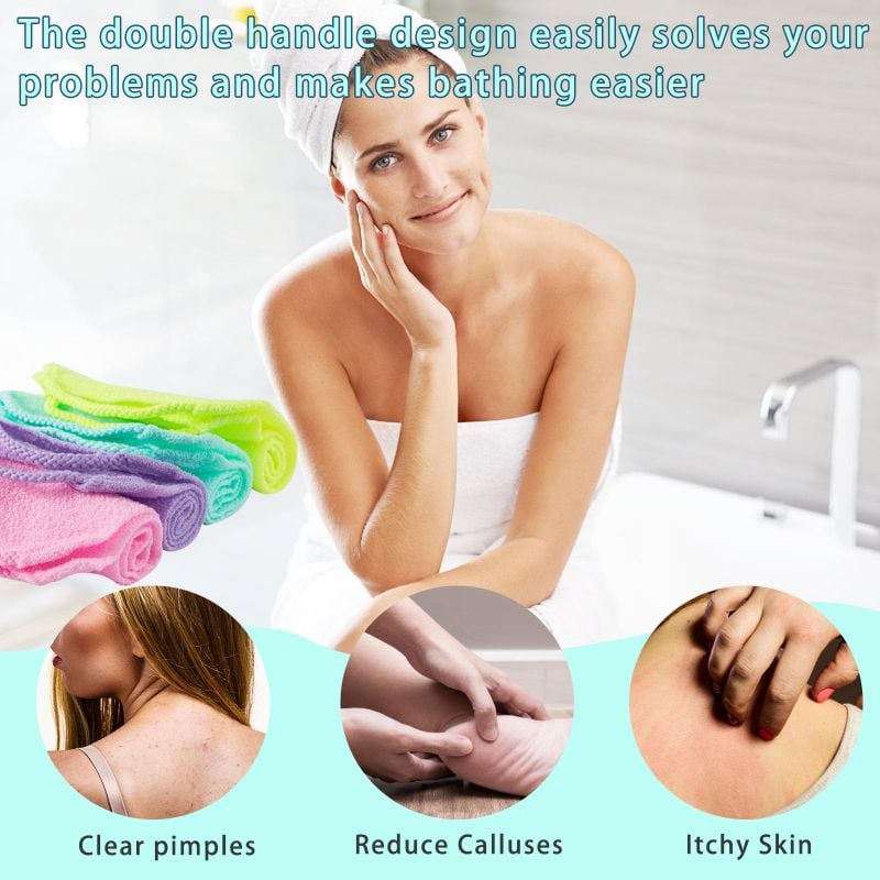 Last Day Promotion SAVE 49%🔥Stretchable Exfoliating Back Scrubber Washcloth