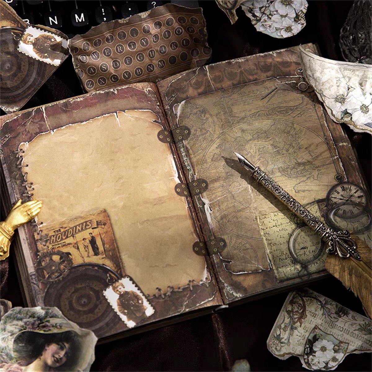 🔥 This Week's Special Deal 50% OFF- 📖Vintage Style Material Paper Book(📚Hardcover)