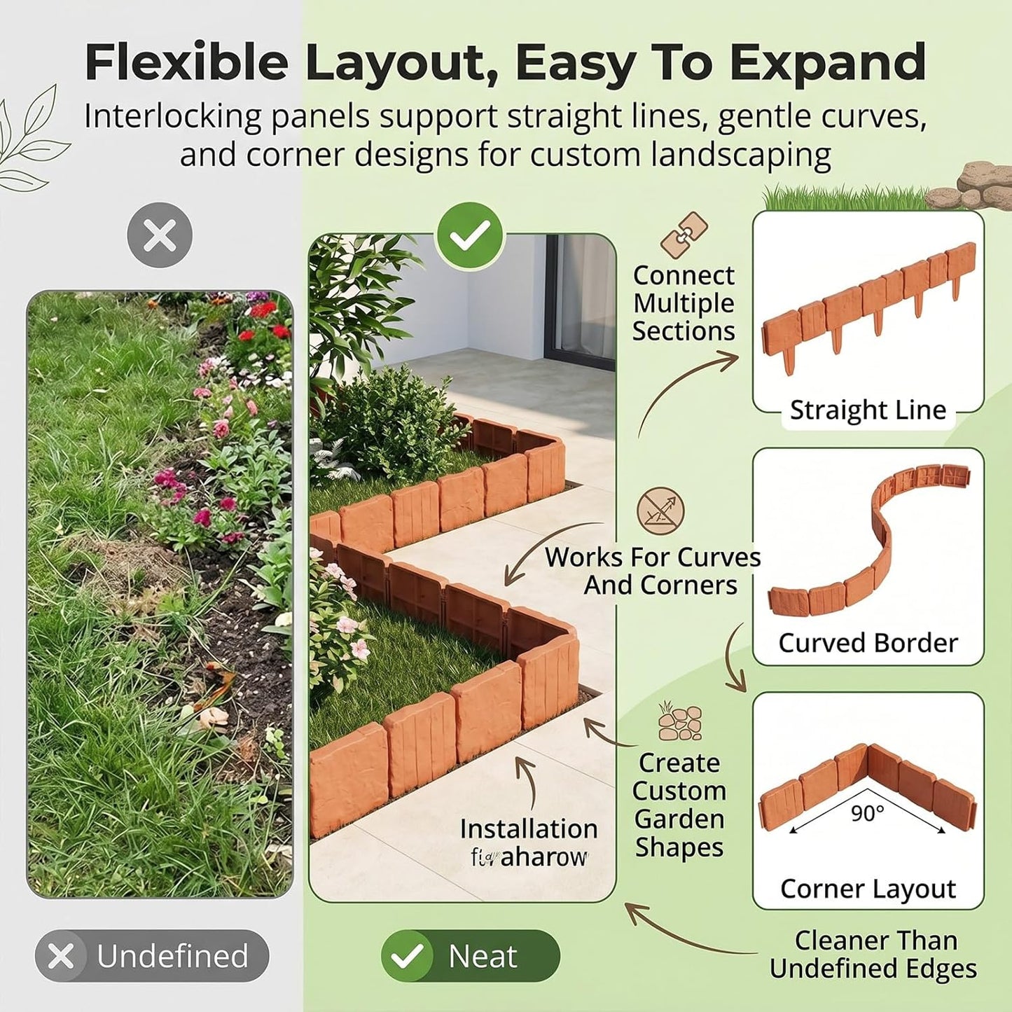 🏡 New Arrival: 40% OFF 🪴 Faux Stone Garden Fencing