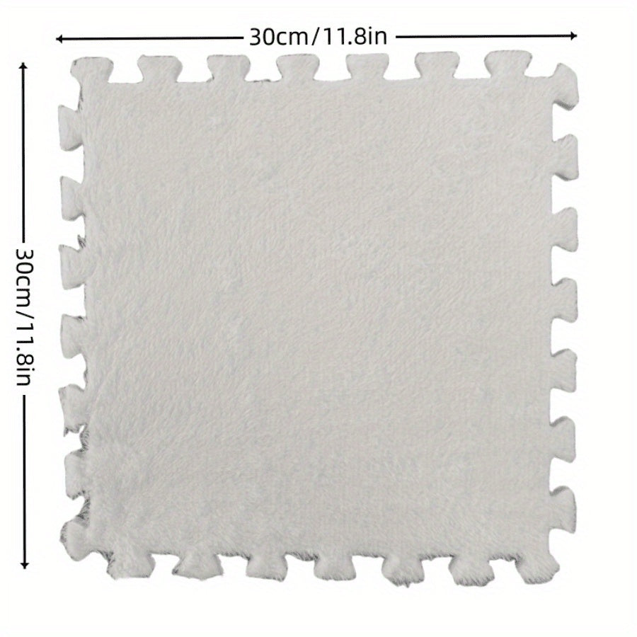 Spliced suede carpet