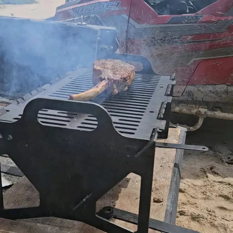 🏆 50K+ SOLD! – Almost Gone💥Slot Grill - Collapsible BBQ Grill for Easy Storage Steel