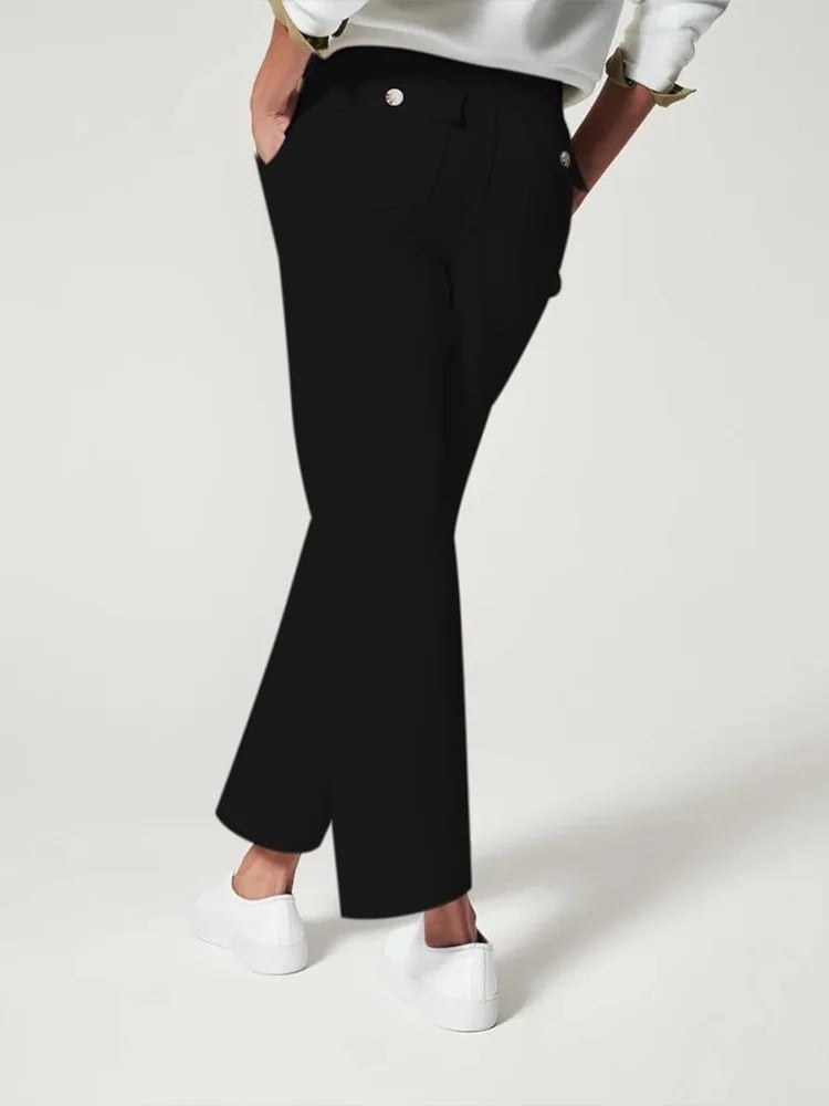 😍Last day! 💥Special sale -Tummy Control Twill Cropped Wide Leg Pant