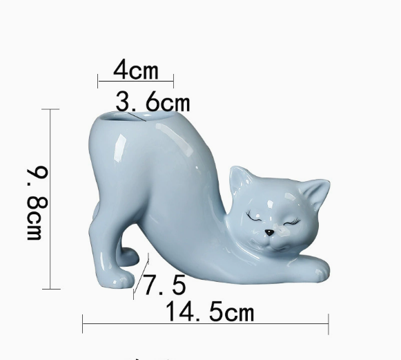 Limited-Time Offer — Ceramic Cat Planter