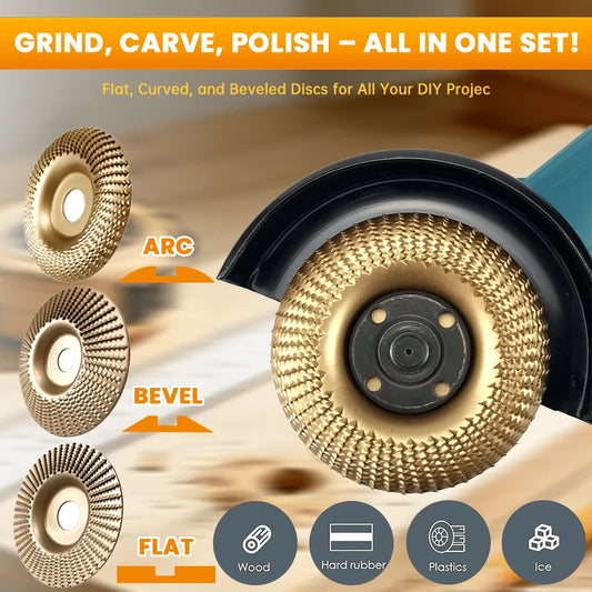 The Ultimate Companion for DIY Projects: Wood Carving & Sanding Wheel Set