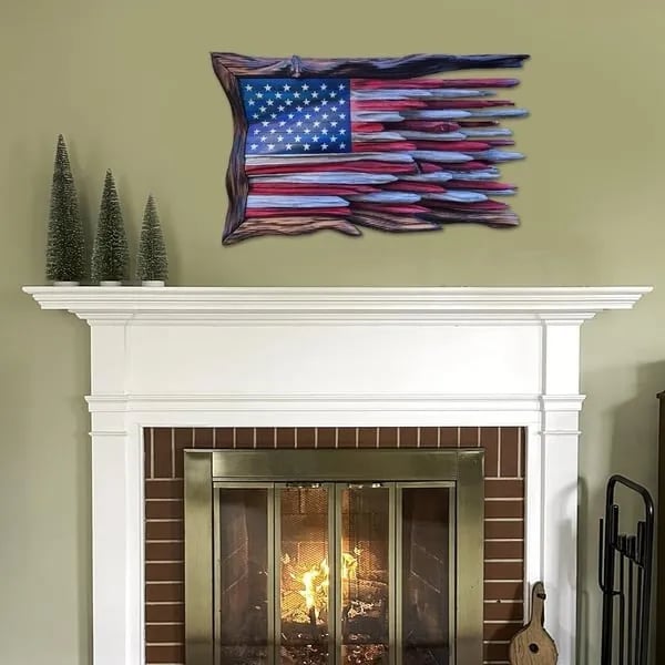 🔥Last Day Flash Sale - 53% OFF🔥 -Wooden American Flag🔥BUY 2 FREE SHIPPING🔥