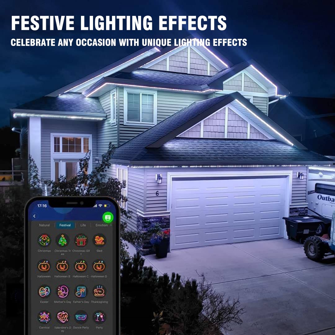 🎅 Early Christmas 49%OFF - Smart Rainbow LED Permanent Outdoor Light - Smart light 🎁