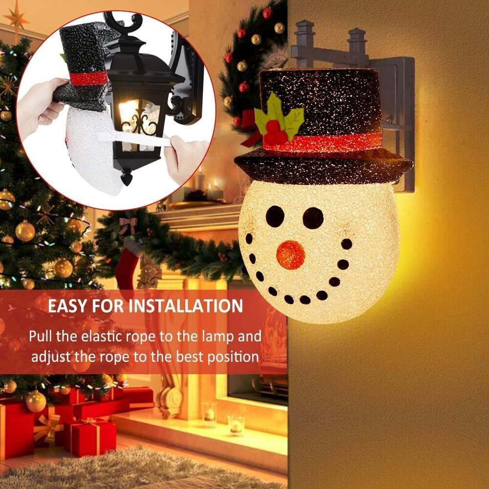 Snowman Porch Light Covers（Two Lampshades）