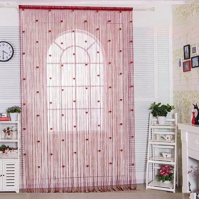 Velcro Versatile Decorative Rose Curtains