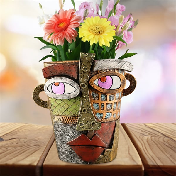 🔥 Last Day 49% OFF 😍 Handmade Brutalist Abstract Beauty Face Flower Pot - Buy two and get free shipping!