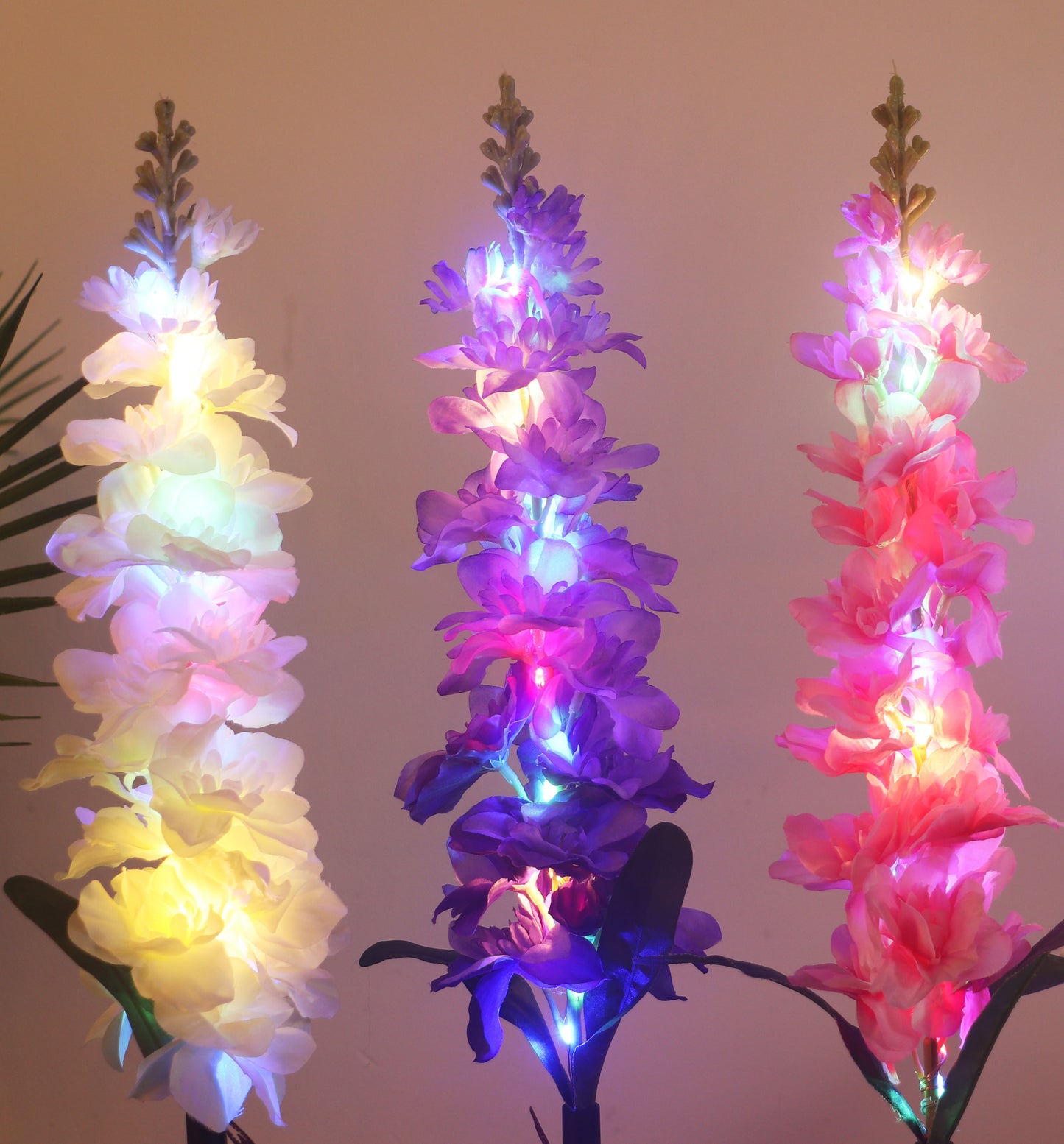 Outdoor Solar Violet Flower Lights