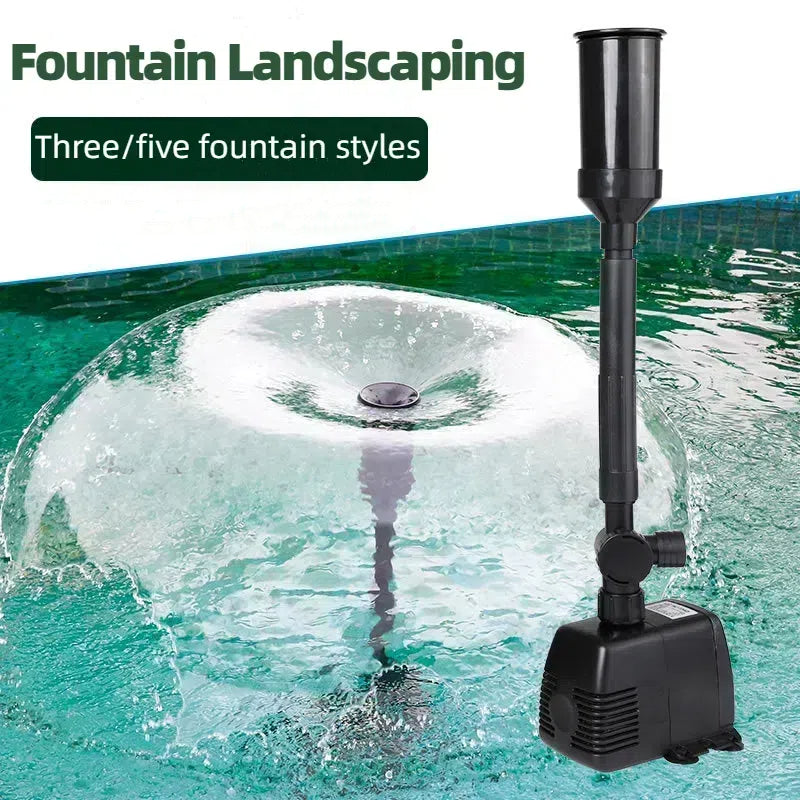 Garden Fountain Pump with 6 LED Lights