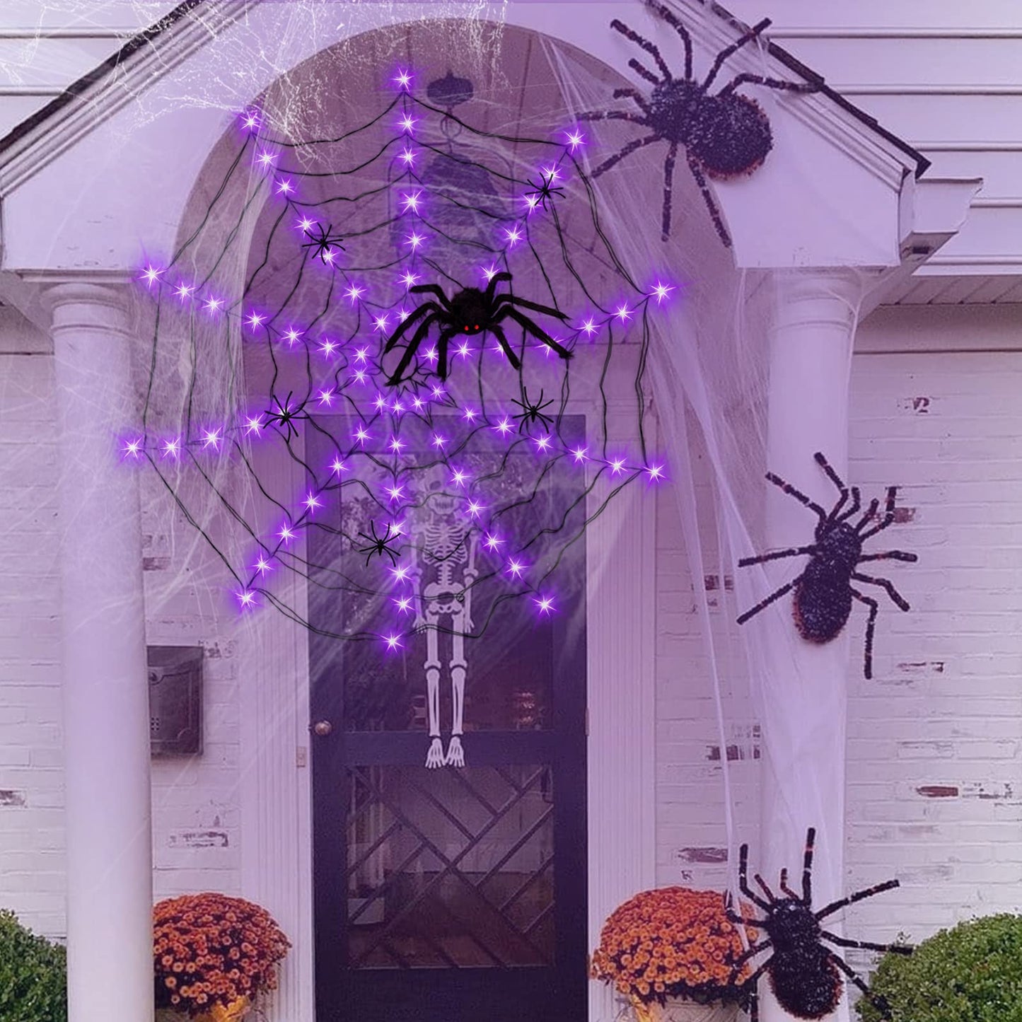 Halloween Spider Web Decorative String Lights