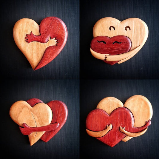 🔥A Hug From My Heart For You (Handmade Wood Carvings)