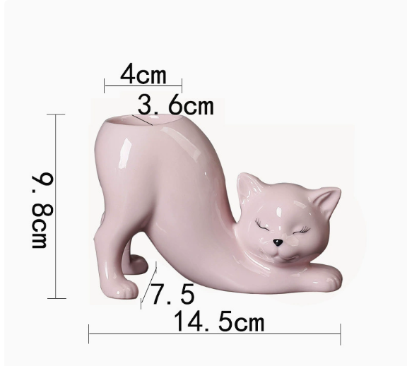 Limited-Time Offer — Ceramic Cat Planter