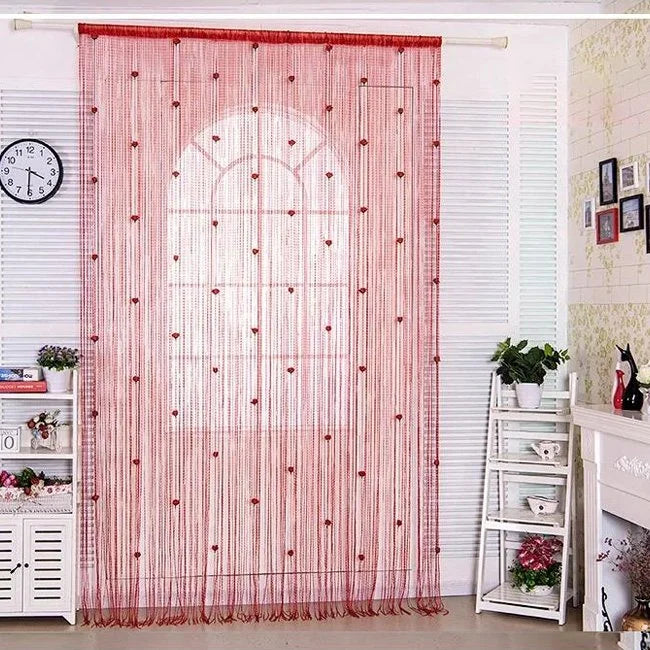 Velcro Versatile Decorative Rose Curtains